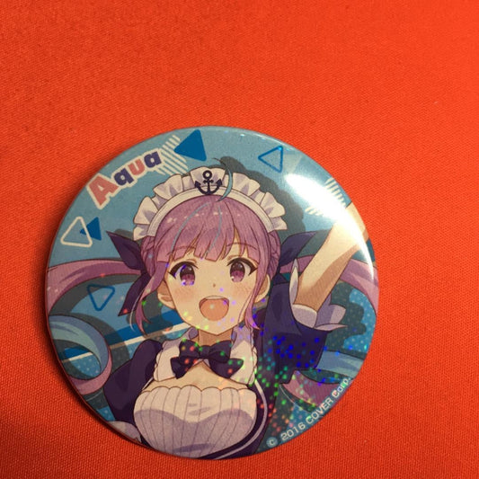 hololive Aqua Minato Can Badge Festival Limited