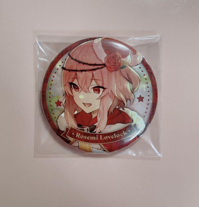 Christmas tin badge Nijisanji EN Rosemi