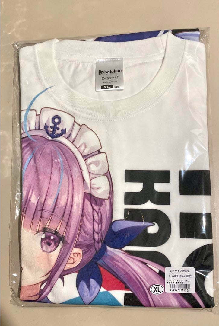 hololive Kanda Festival Full Graphic T-shirt Aqua Minato Normal Costume ver /